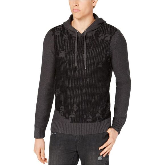 I.N.C Mens Flatline Hooded Sweater, Grey, NWT - Picture 1 of 1